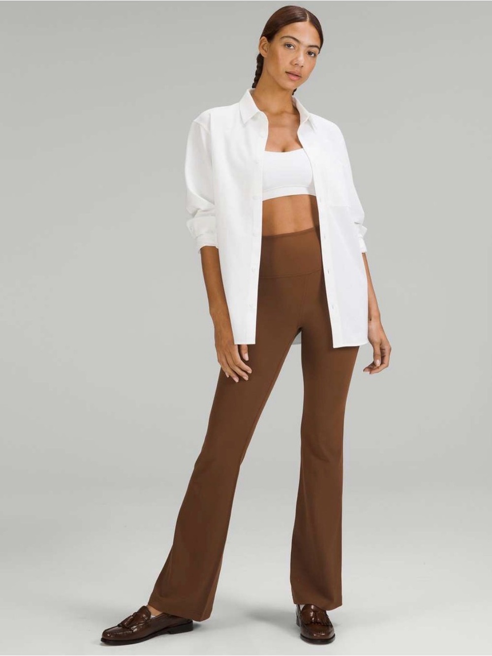 Lululemon Groove Super-High-Rise Flare‎ Pant *Nulu Roasted Brown Size 4 Athletic